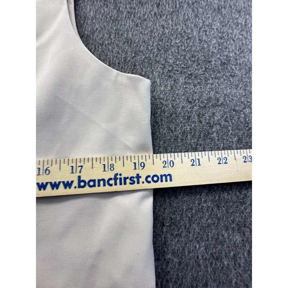 Braveman Vest‎ Mens 40R 34W Beige M300 Adjustable Back Lined Buttons Suit Formal - Picture 6 of 14